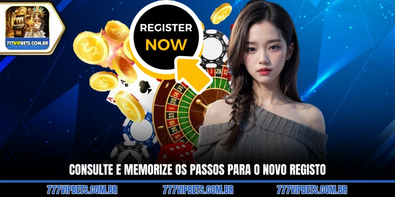 Consulte e Memorize os Passos Para o Novo Registo